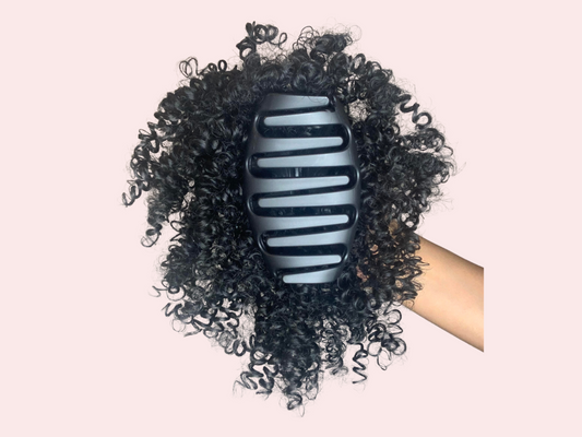 The Afro Claw Clip - Spring Twist Curl/Black (1B)